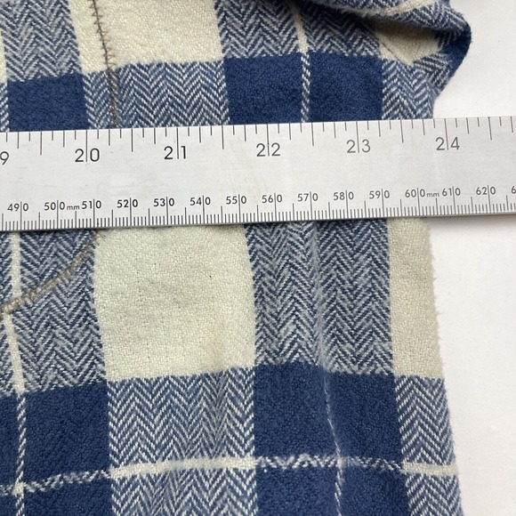 Fryday Club by NRK Flannel Button Up Mens Large Blue Plaid Casual Collared - Picture 8 of 10